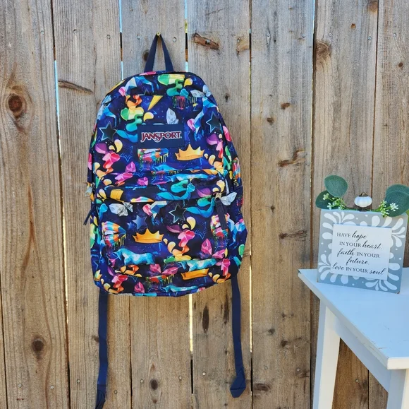 Jansport Bags Jansport Superbreak Prints Backpack Rainbow